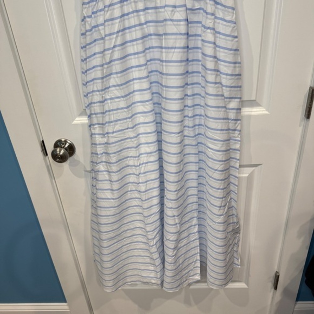 Altar'd State Blue and White Striped Smocked Maxi Dress Size Small - Picture 5 of 9